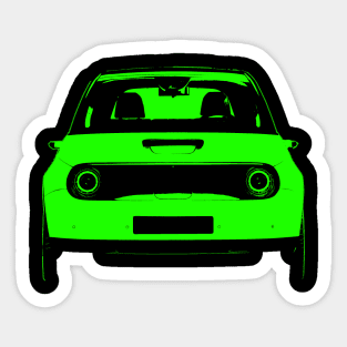 E vehicle green car Sticker